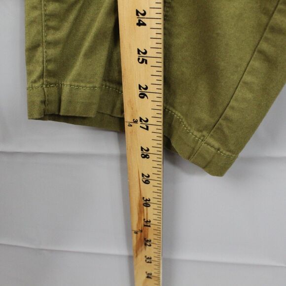 Pact Pants Womens Extra Large Organic Cotton Twill Straight Leg Utility Green - Picture 8 of 13